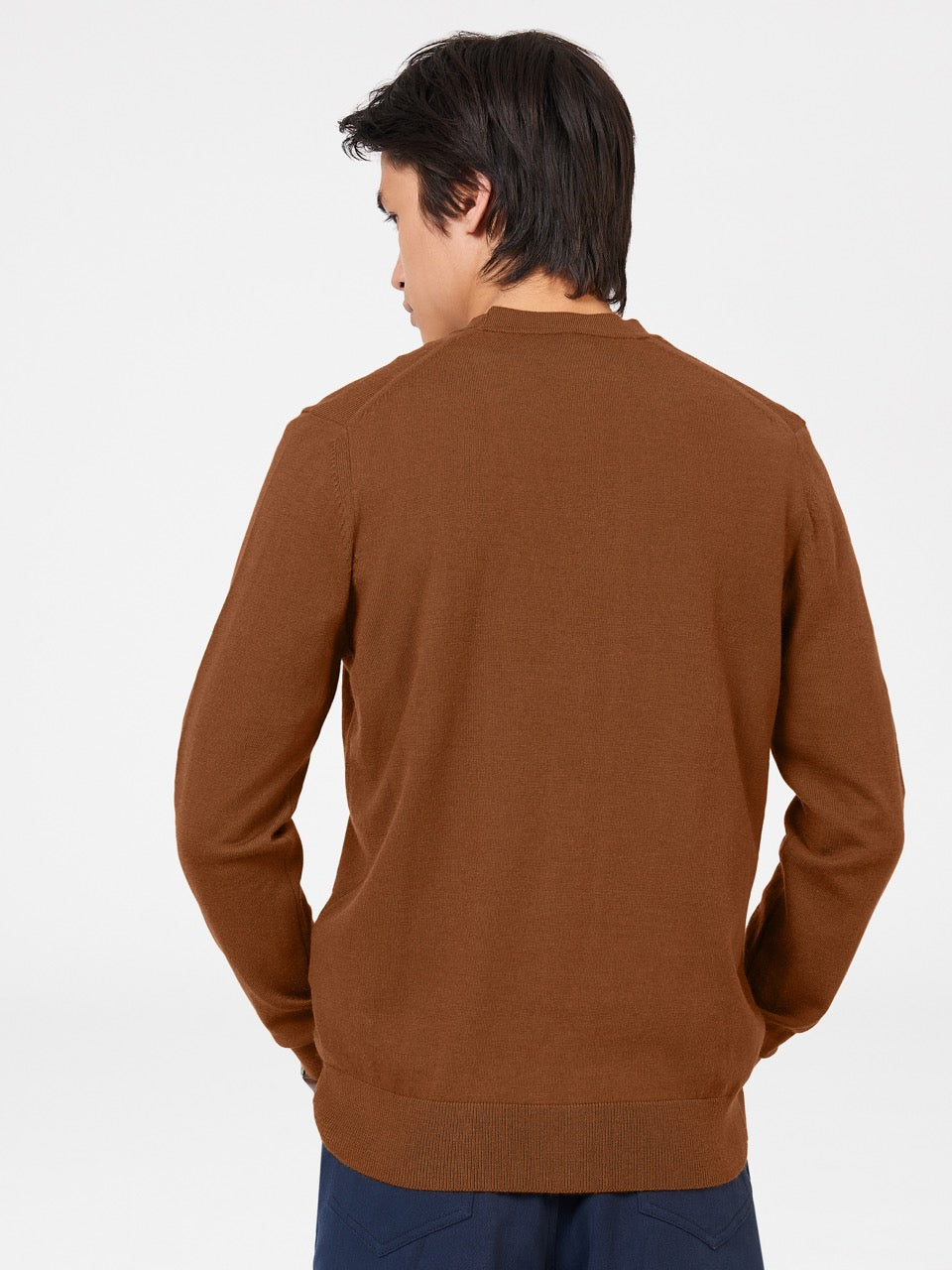 Ben Sherman Signature Merino Cardigan Knitwear Brown | RYZPG-7968