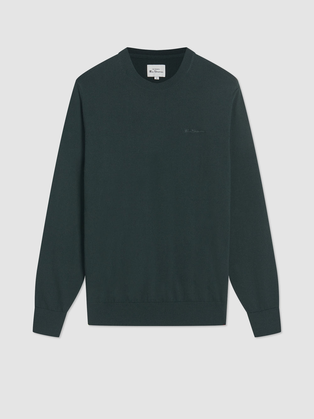 Ben Sherman Signature Merino Crewneck Knitwear Dark Green | ETFWL-4103