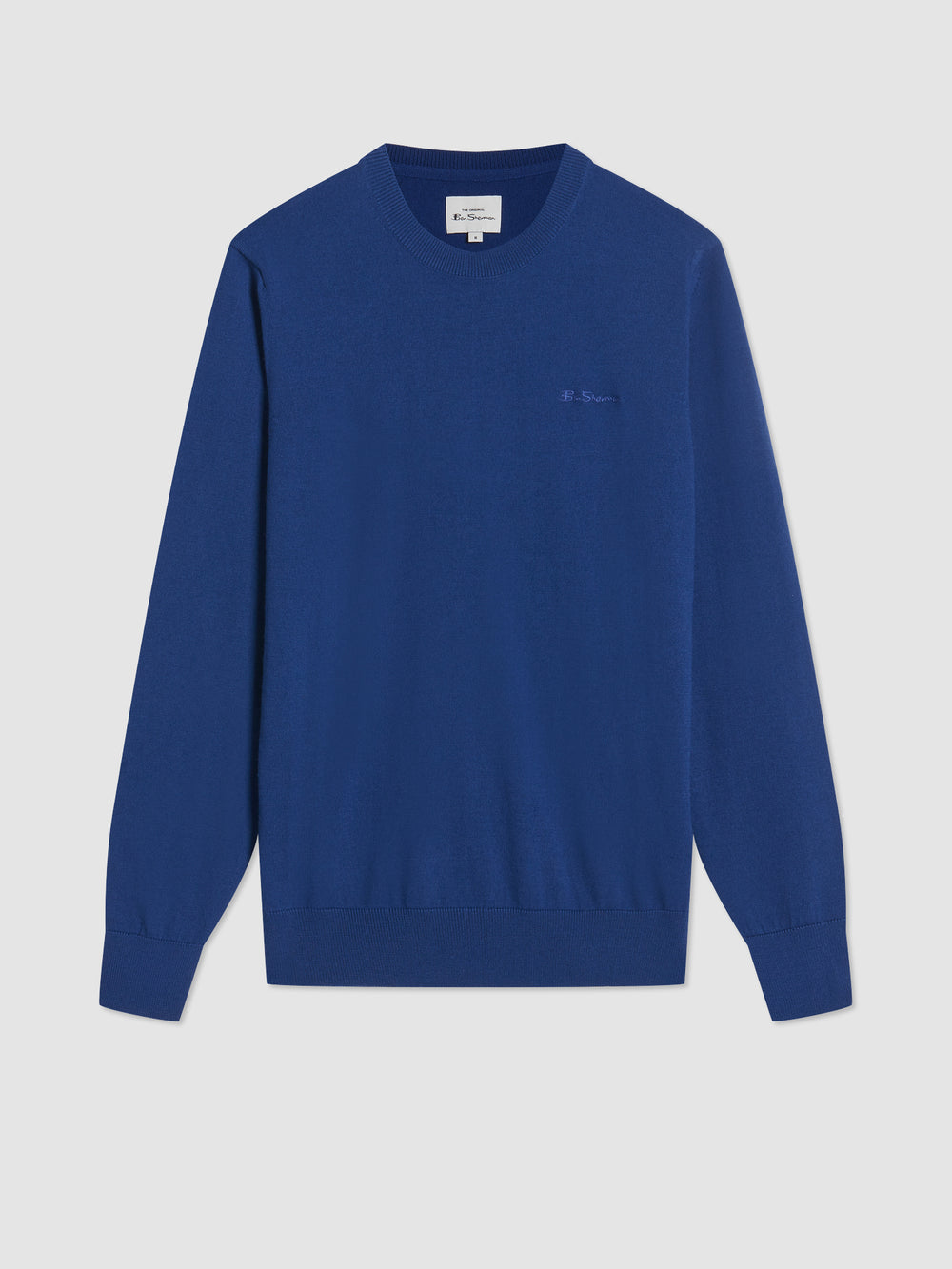 Ben Sherman Signature Merino Crewneck Knitwear Blue | GOKRH-4275