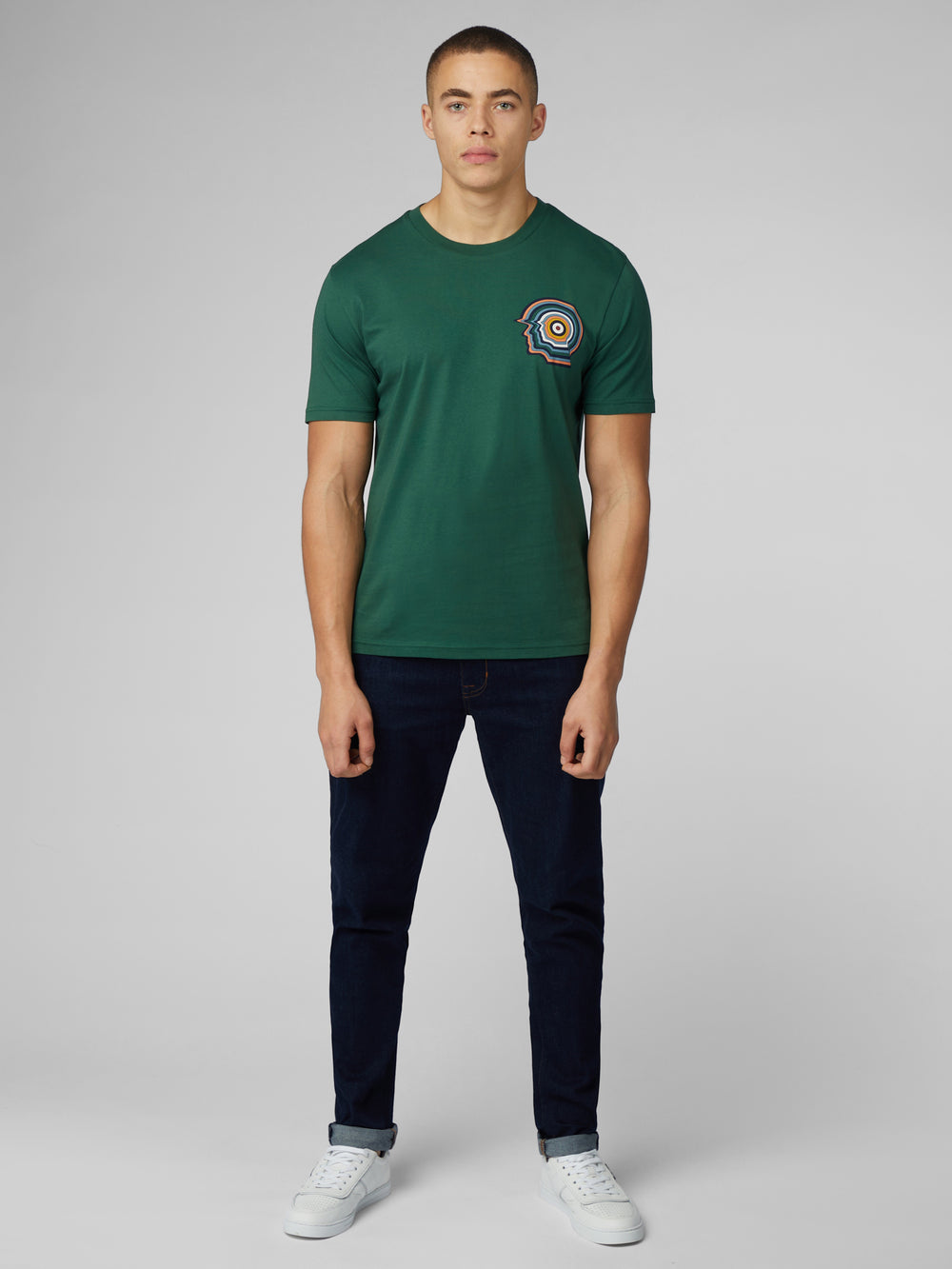 Ben Sherman Signature Mod Head T-Shirt Green | SEPHQ-9328