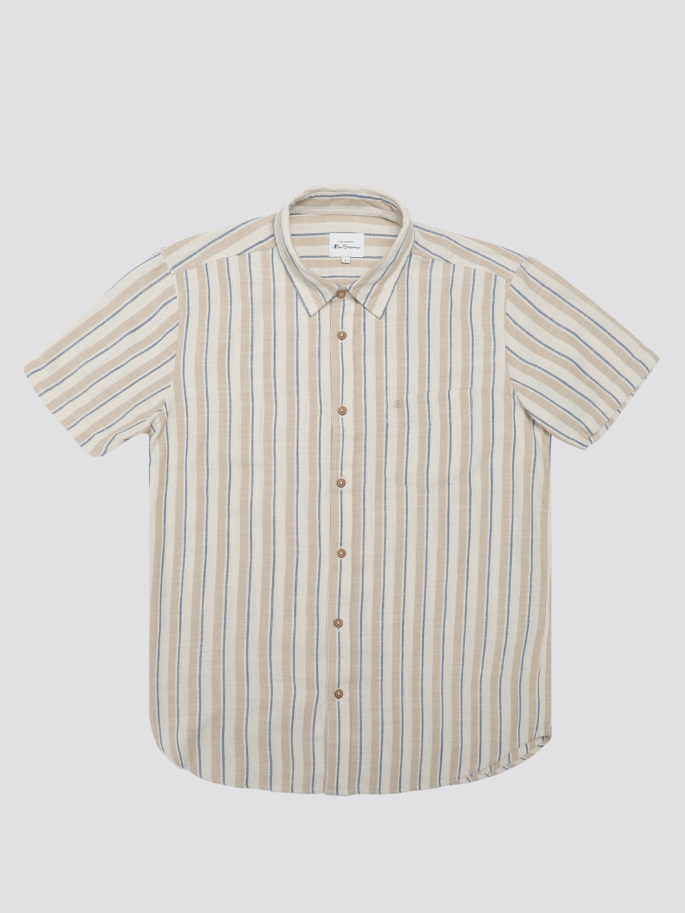 Ben Sherman Signature Mod Stripe Shirts White | KOUVG-1842