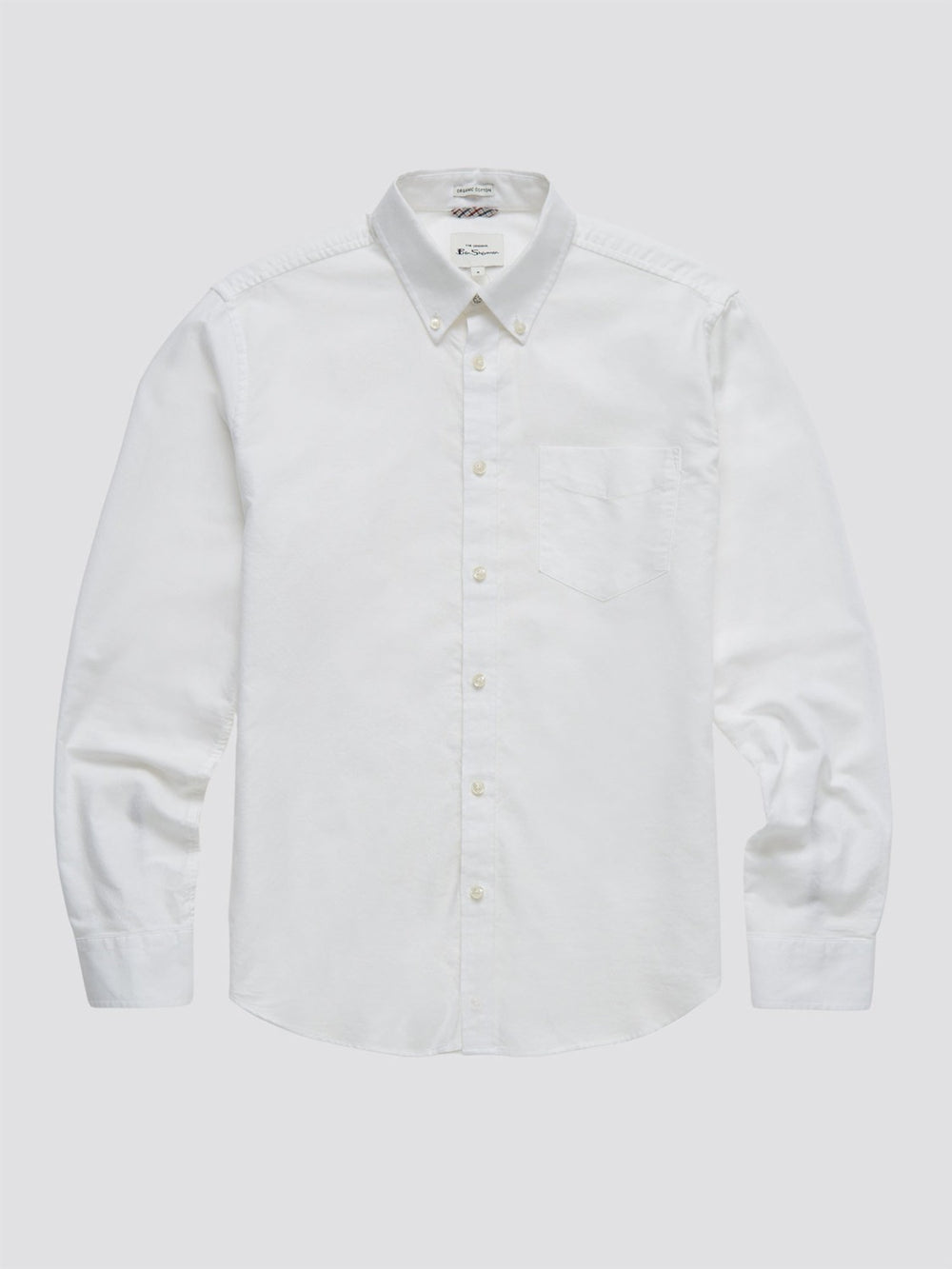 Ben Sherman Signature Organic Long-Sleeve Oxford Shirts White | NCIBD-6813