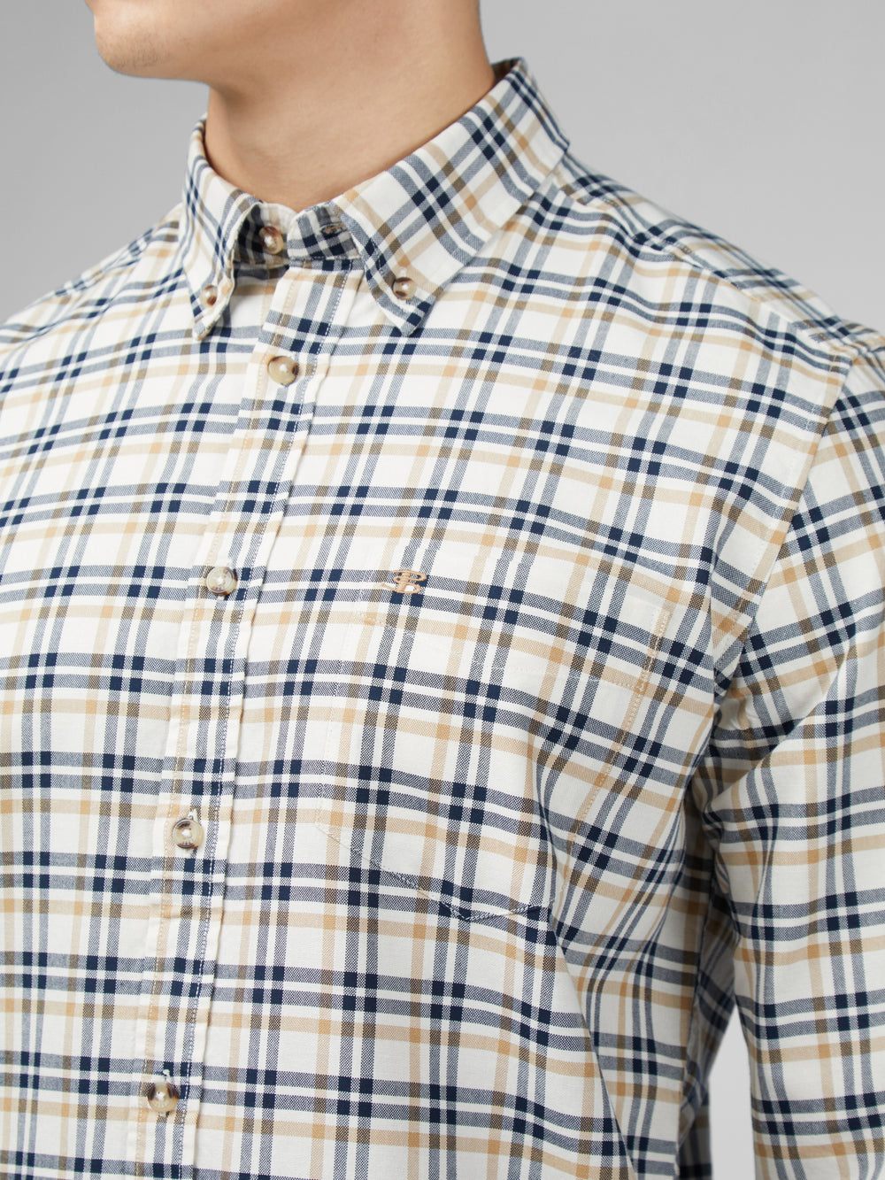 Ben Sherman Signature Oxford Check Shirts White | EVUKY-5962