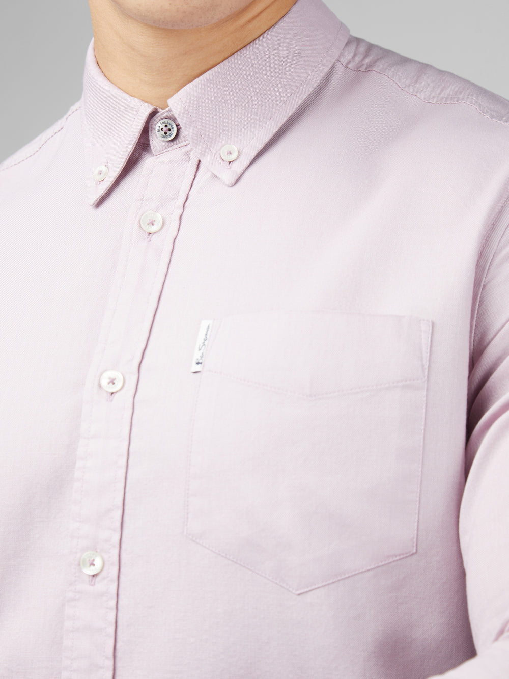 Ben Sherman Signature Oxford Long Sleeve Shirts Purple | OEJKF-6325