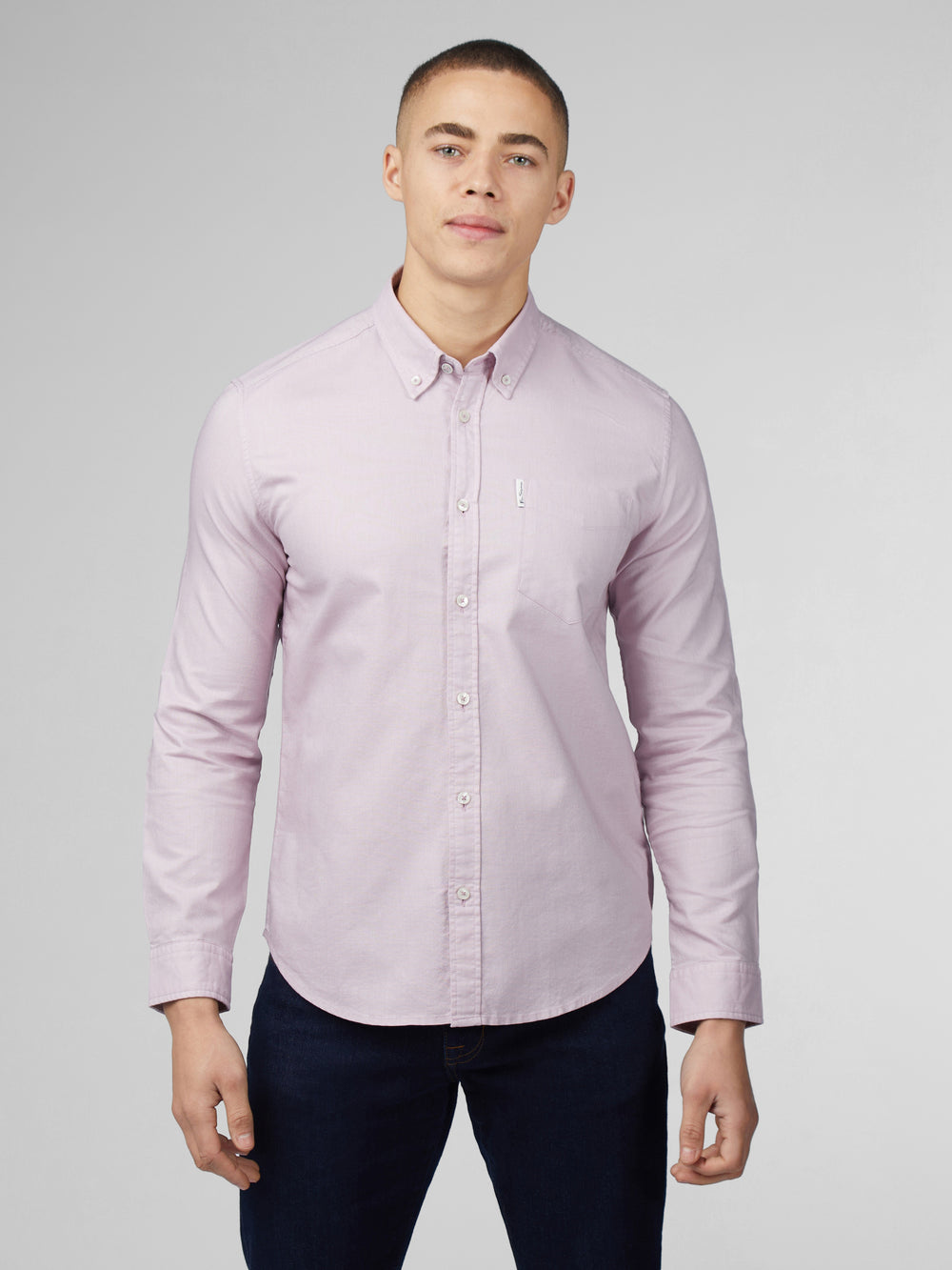 Ben Sherman Signature Oxford Long Sleeve Shirts Purple | OEJKF-6325