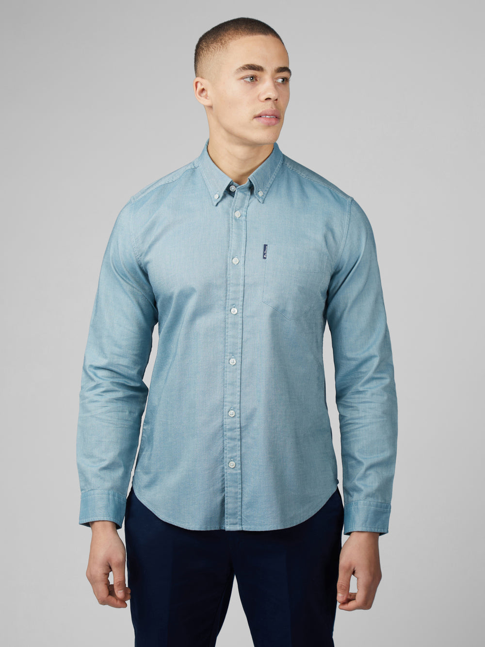 Ben Sherman Signature Oxford Shirts Turquoise | RSTMQ-9012