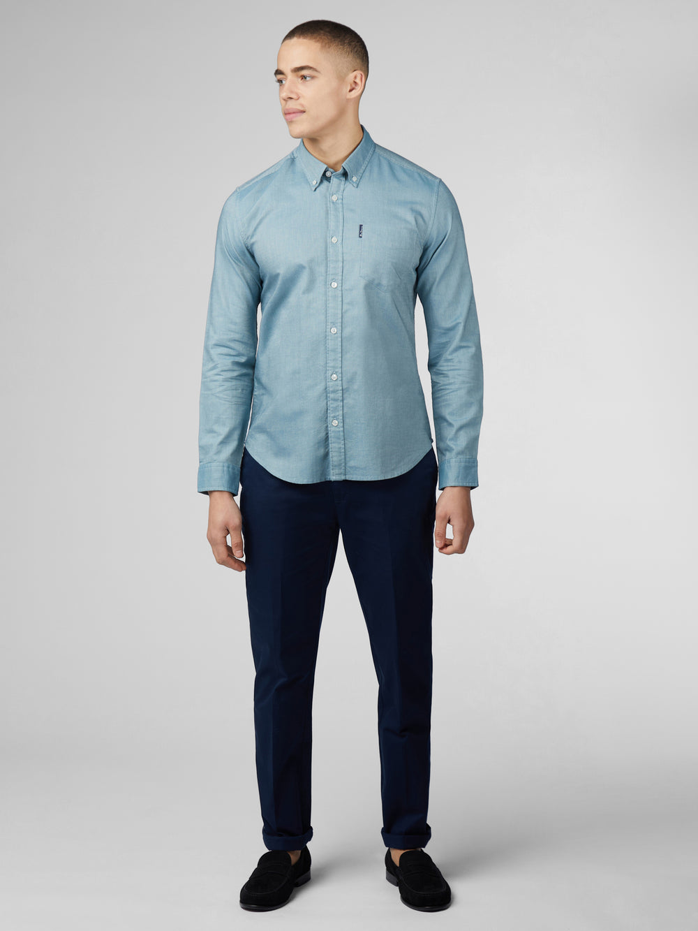 Ben Sherman Signature Oxford Shirts Turquoise | RSTMQ-9012