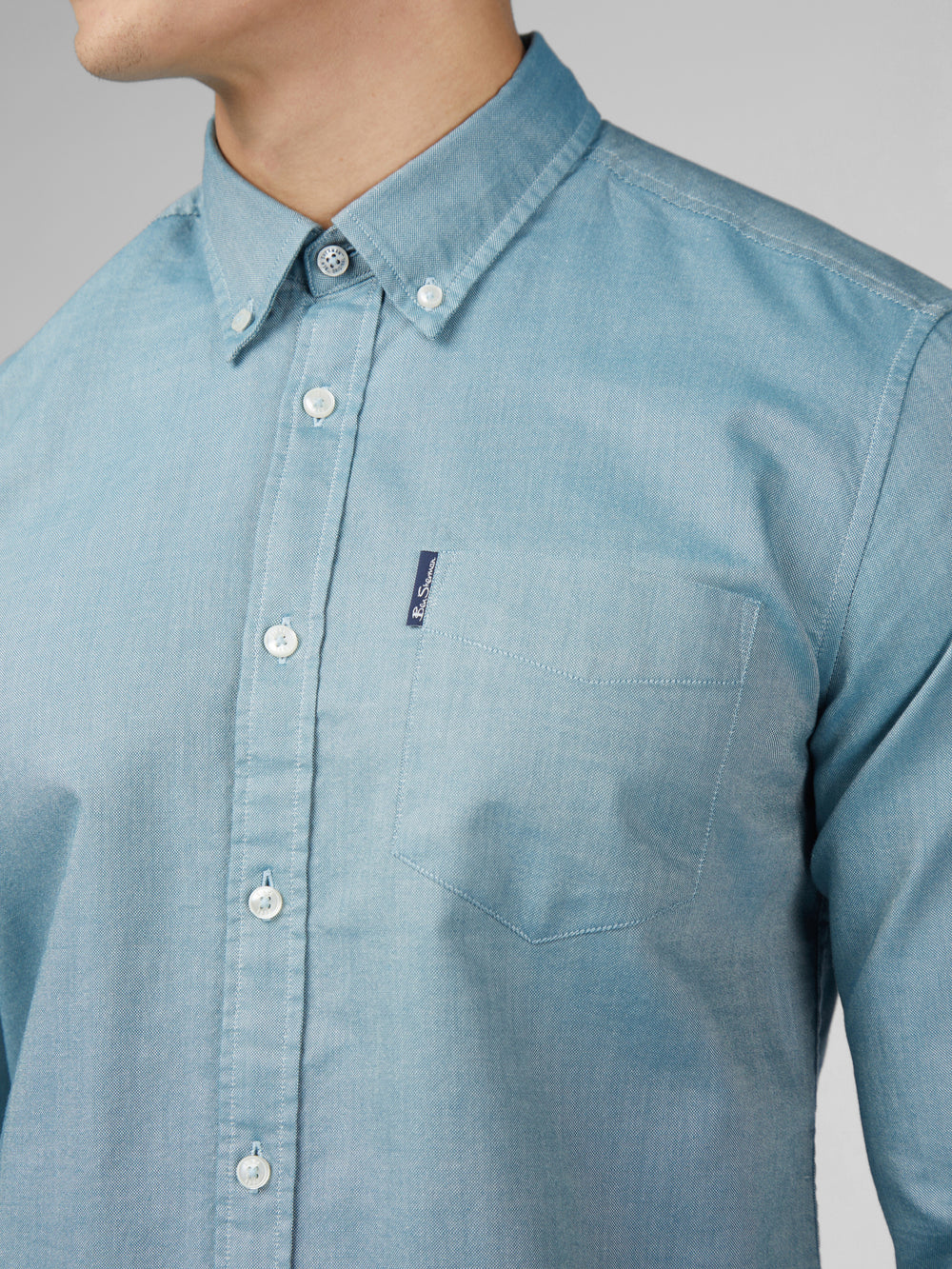 Ben Sherman Signature Oxford Shirts Turquoise | RSTMQ-9012