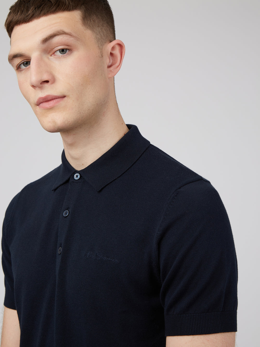 Ben Sherman Signature Polo Neck Sweaters Navy | LMGAF-3691