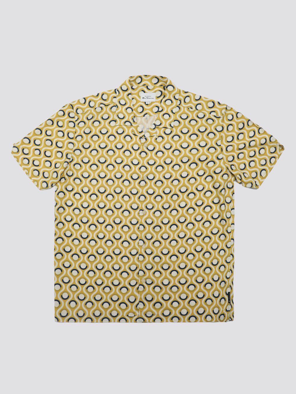 Ben Sherman Signature Retro Geo Shirts Yellow | GLPSK-4653