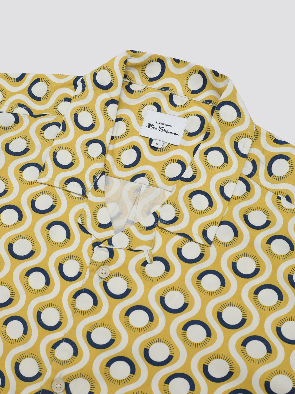 Ben Sherman Signature Retro Geo Shirts Yellow | GLPSK-4653