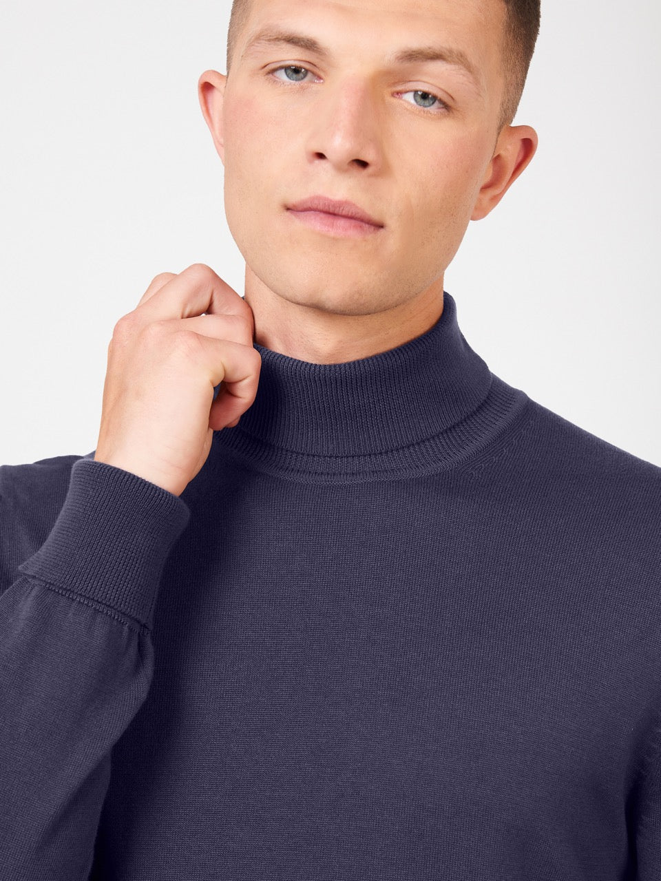 Ben Sherman Signature Roll Neck Knitwear Purple | KCQUN-1059