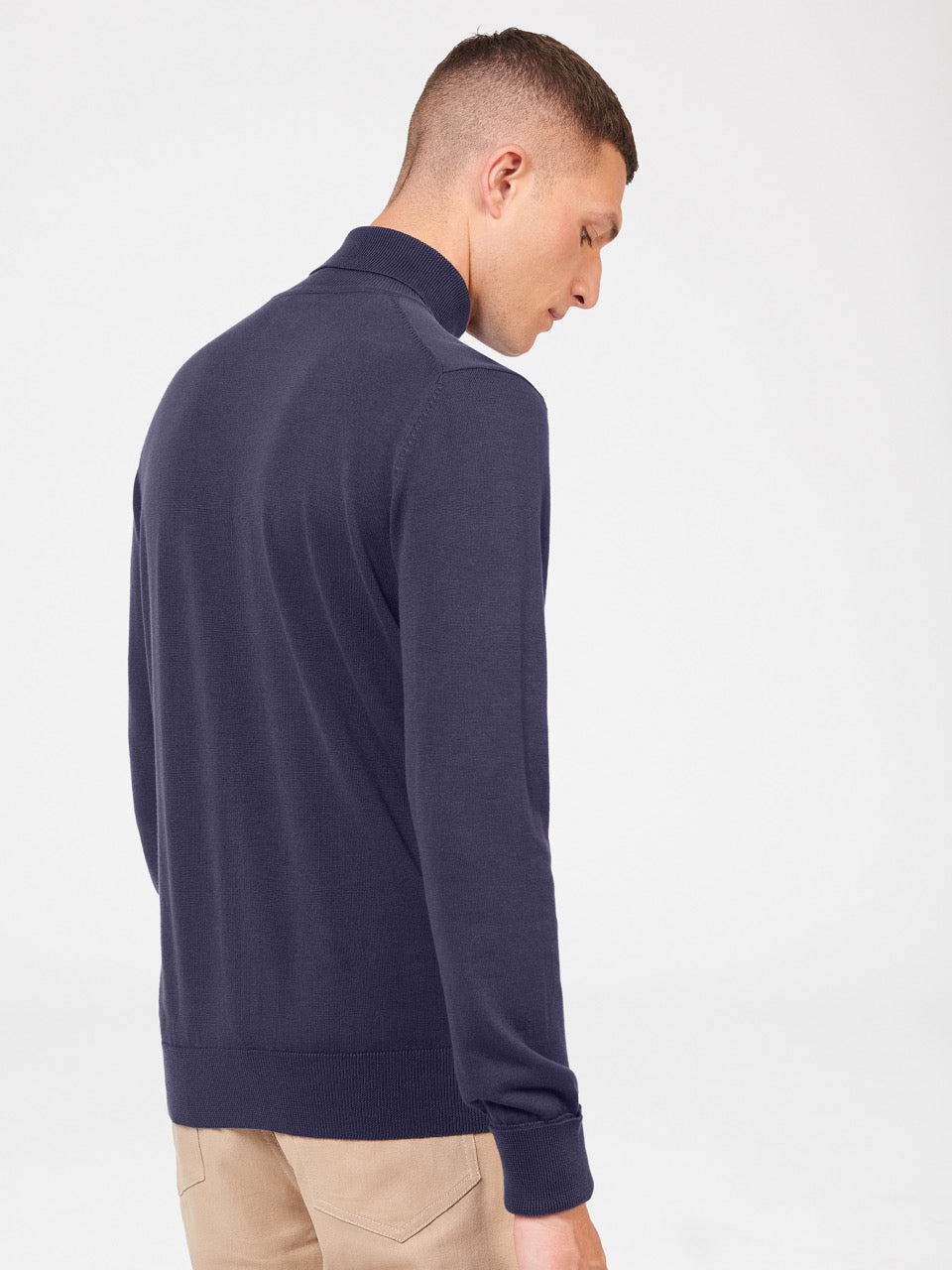 Ben Sherman Signature Roll Neck Knitwear Purple | KCQUN-1059