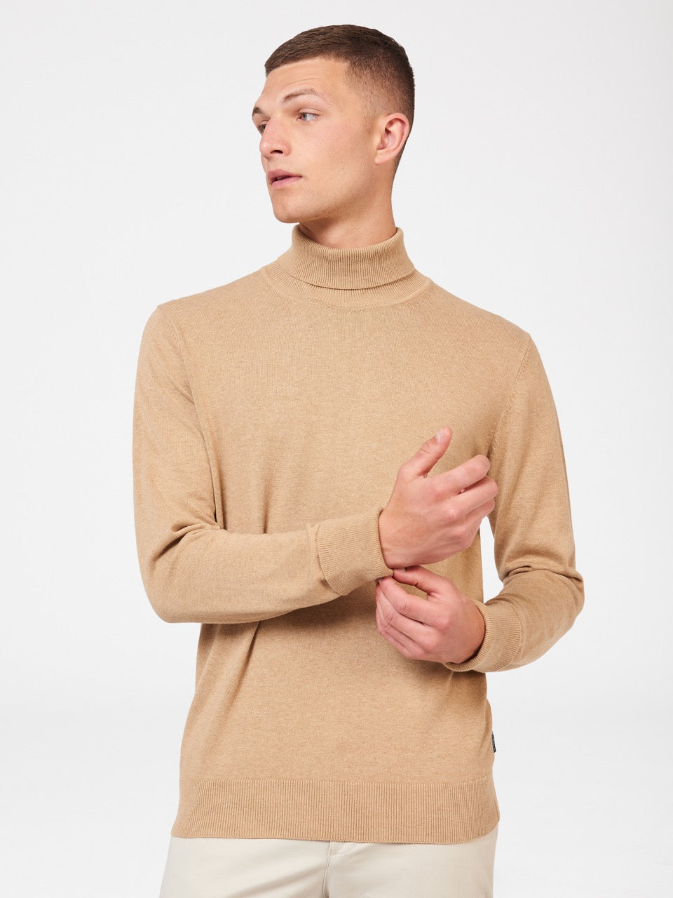 Ben Sherman Signature Roll Neck Knitwear Grey | DNWML-7451