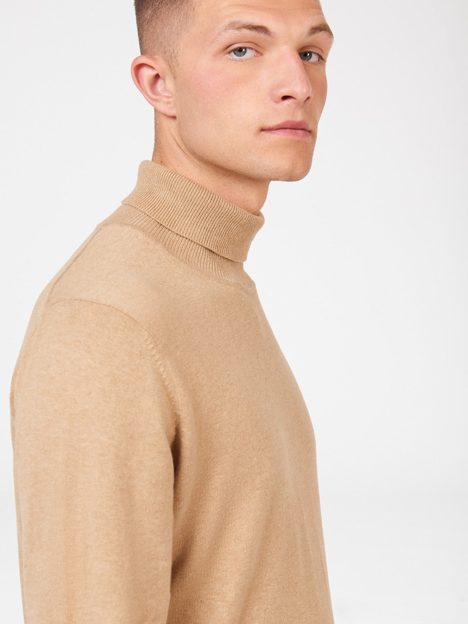 Ben Sherman Signature Roll Neck Knitwear Grey | DNWML-7451