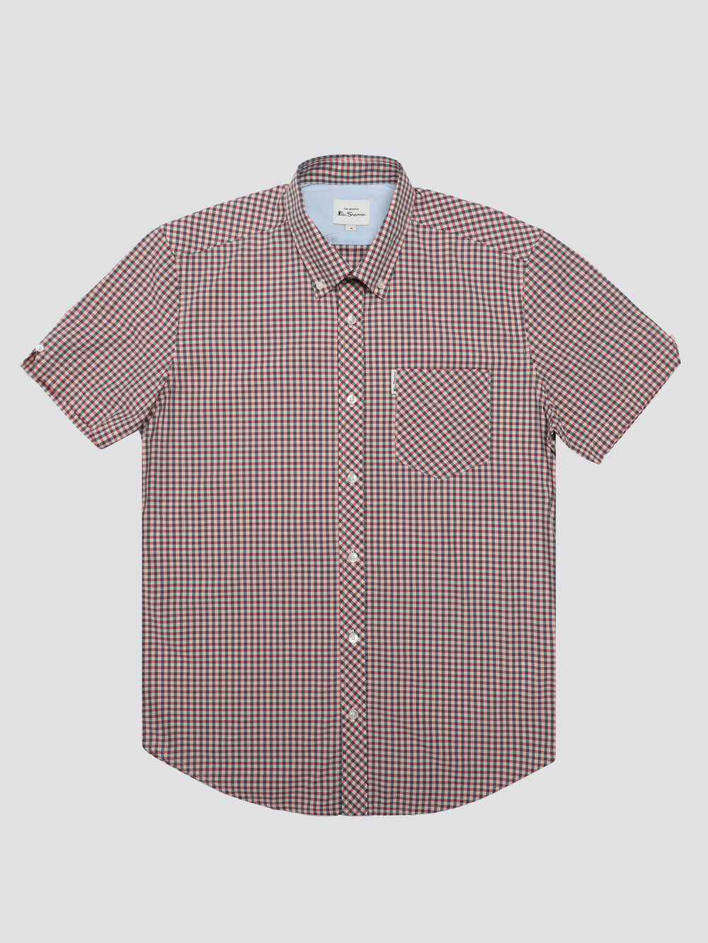 Ben Sherman Signature Short Sleeve Gingham Shirts Red / White | BUFSG-3410