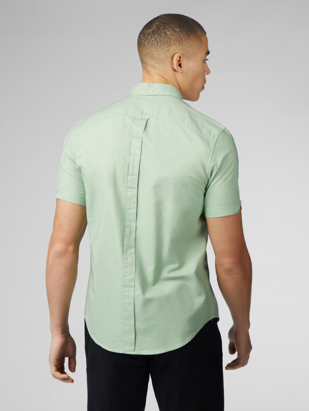 Ben Sherman Signature Short Sleeve Oxford Shirts Green | DCJIN-6847