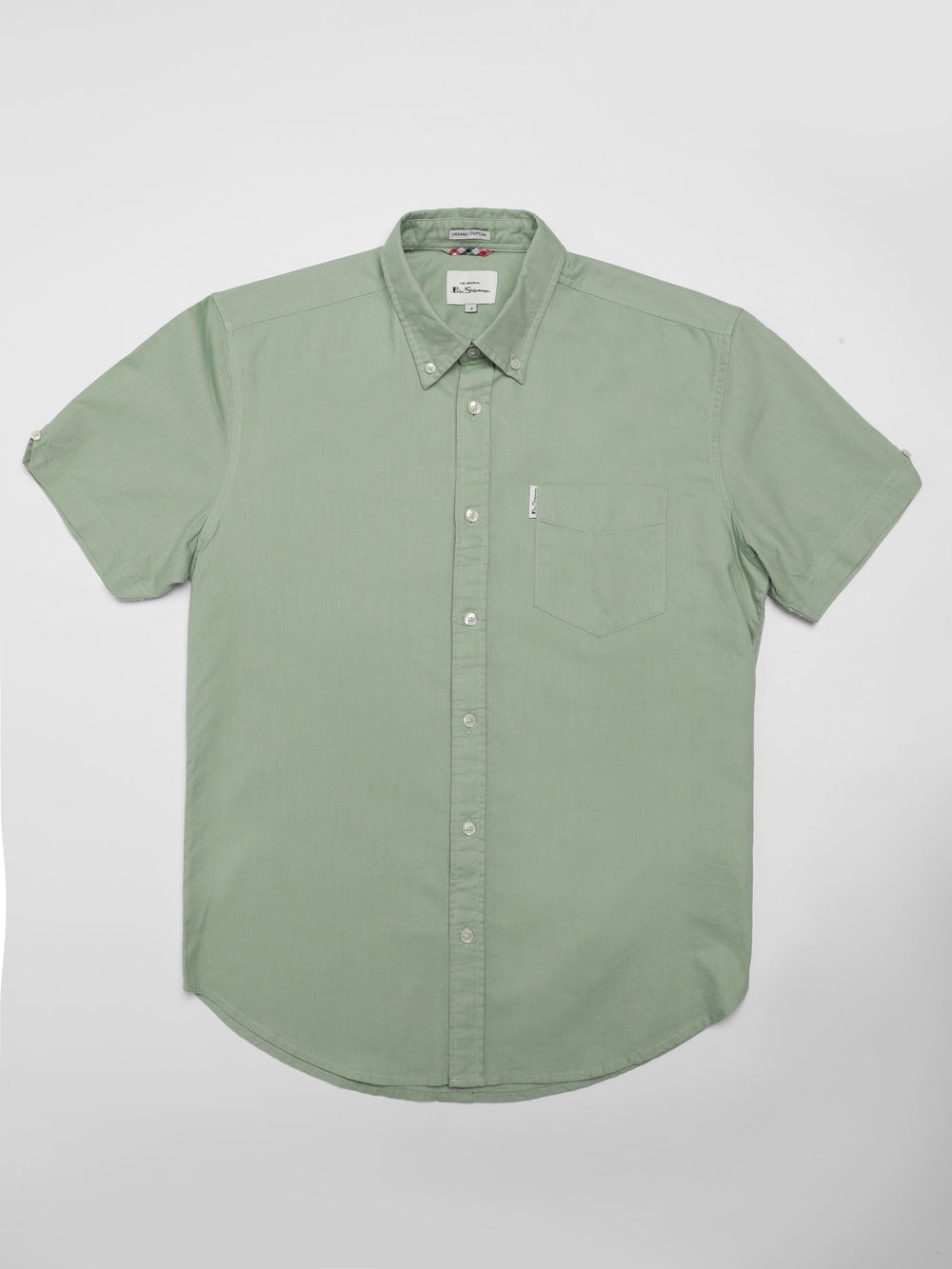 Ben Sherman Signature Short Sleeve Oxford Shirts Green | DCJIN-6847