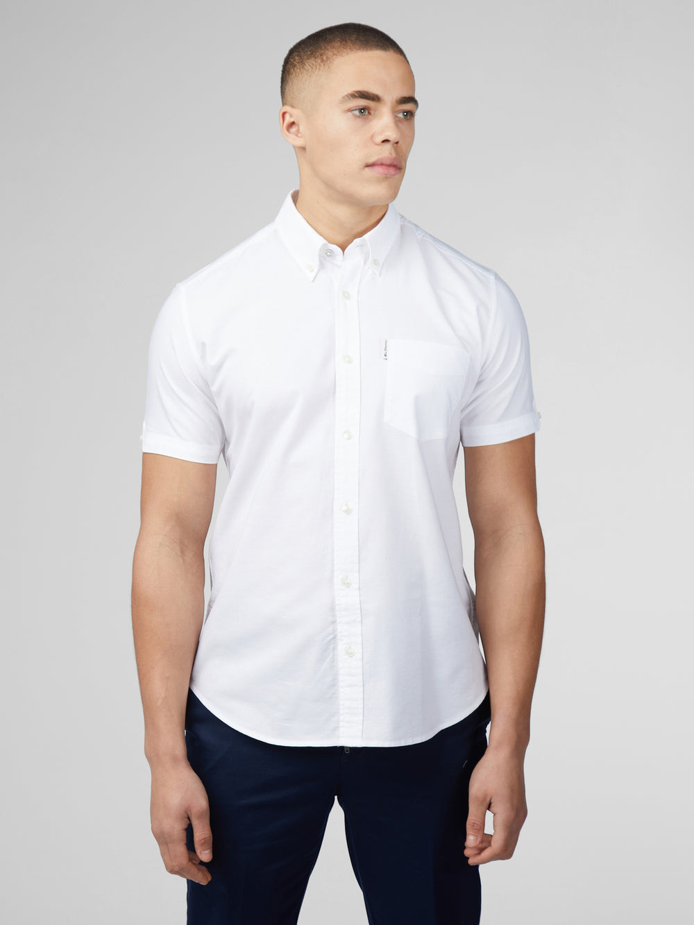 Ben Sherman Signature Short Sleeve Oxford Shirts White | BRWCE-8951