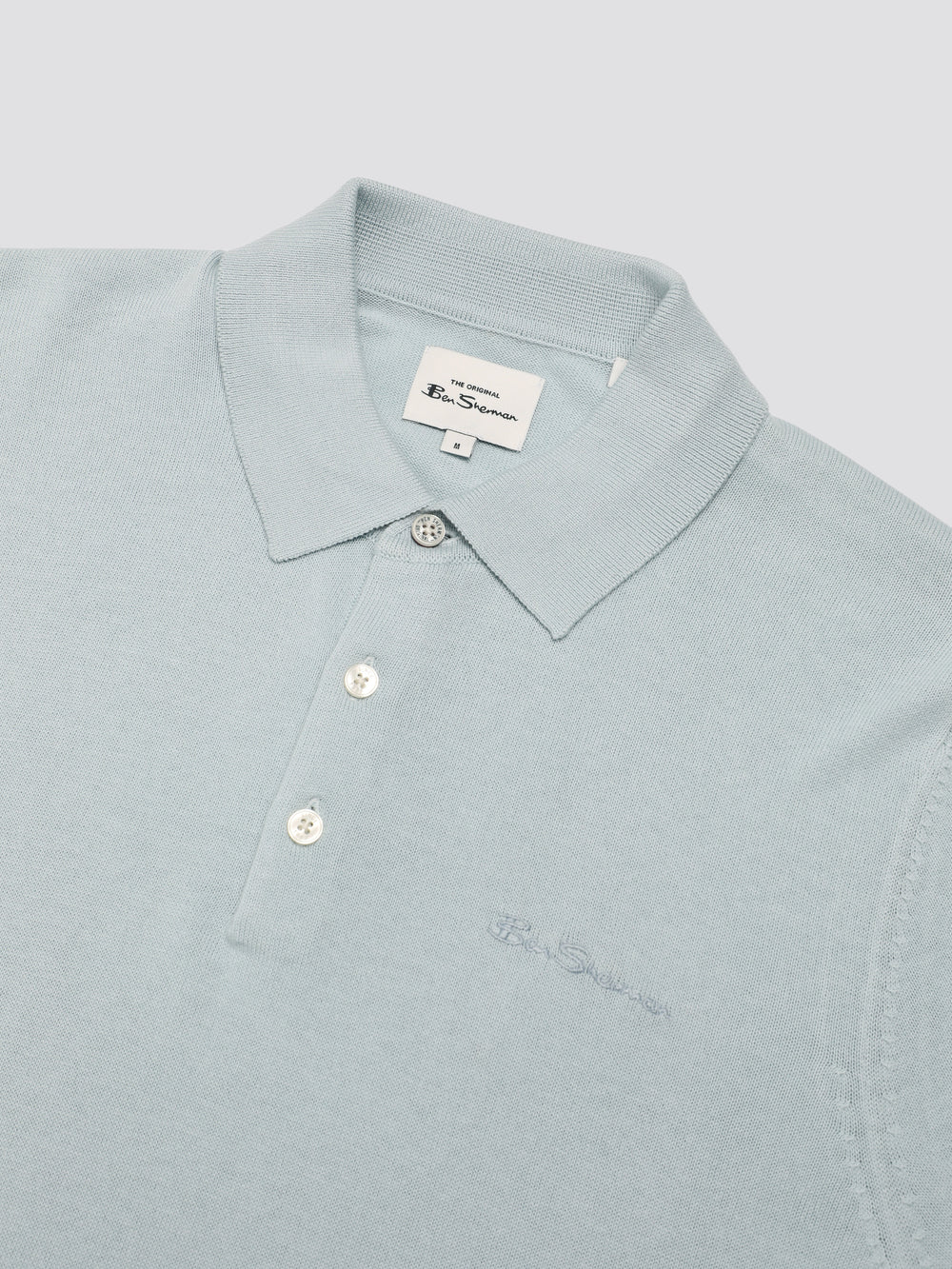 Ben Sherman Signature Short Sleeve Polo Knitwear Blue | OIYMK-2561