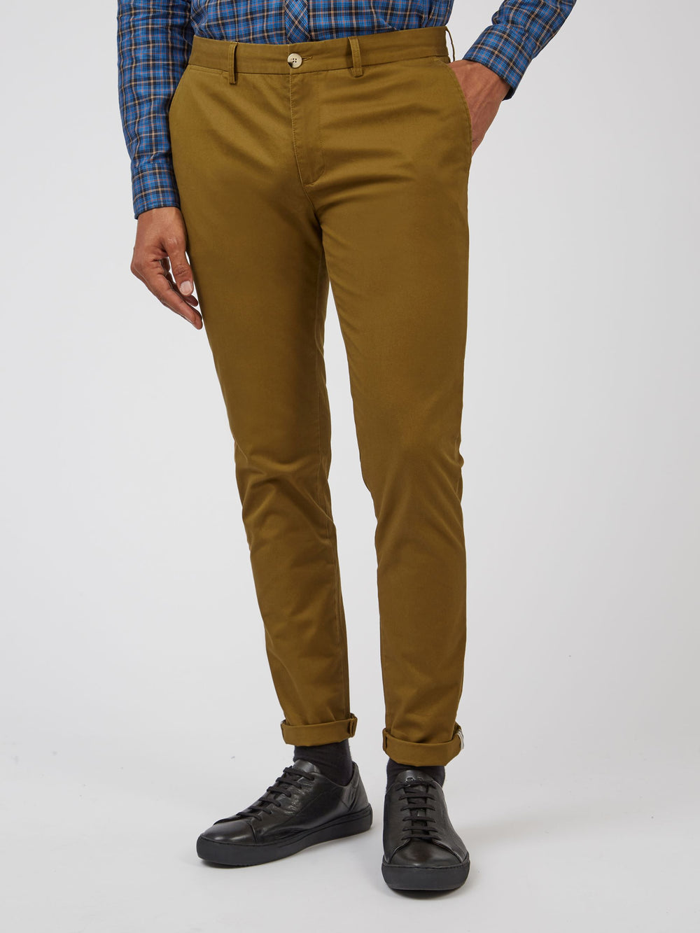 Ben Sherman Signature Skinny Stretch Chino Pants Brown | QYAOW-1396