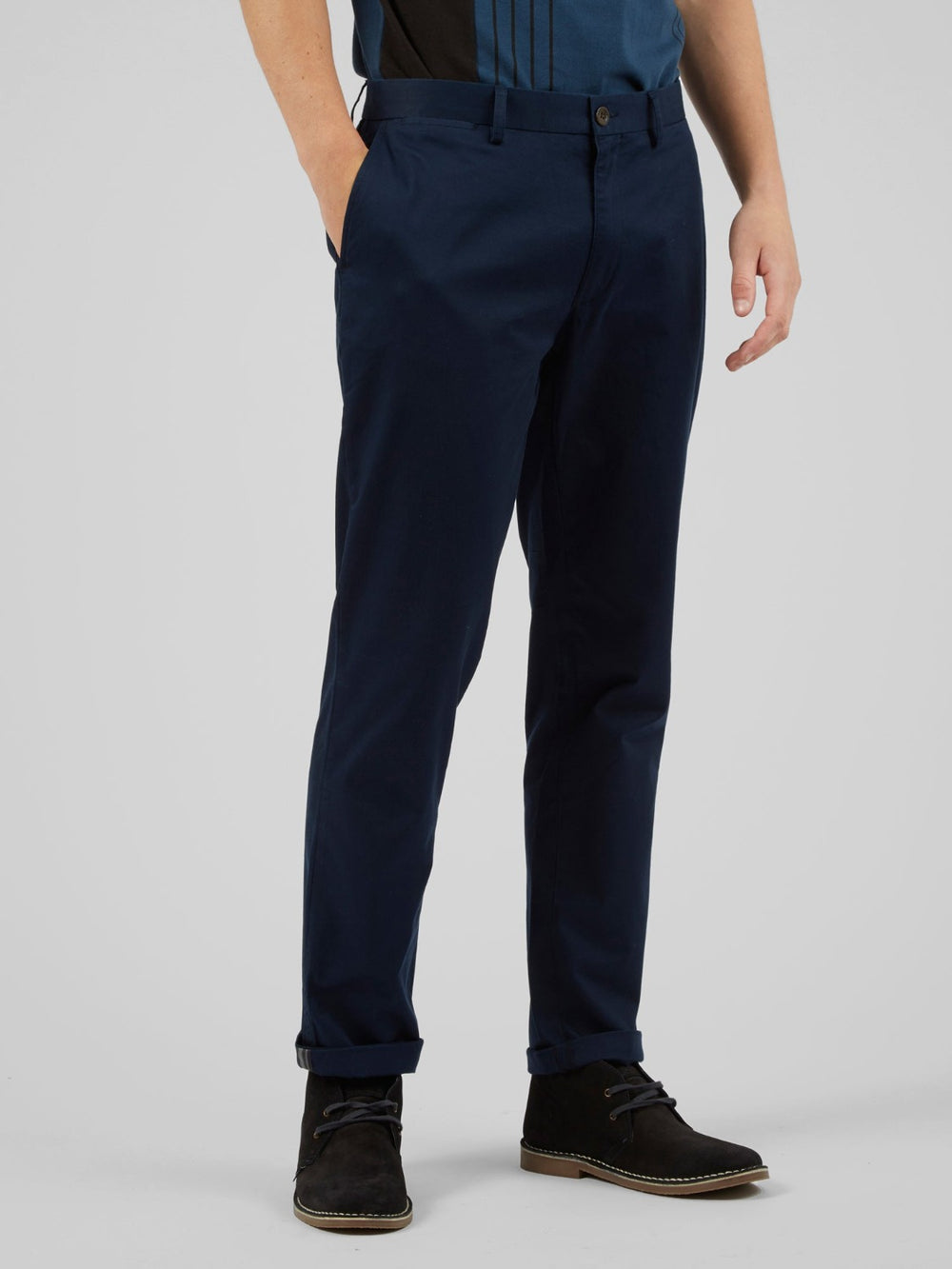 Ben Sherman Signature Slim Stretch Chino Pants Navy | IZJVB-0473