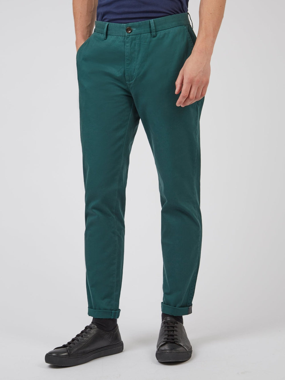 Ben Sherman Signature Slim Stretch Chino Pants Green | ZAHOW-2607