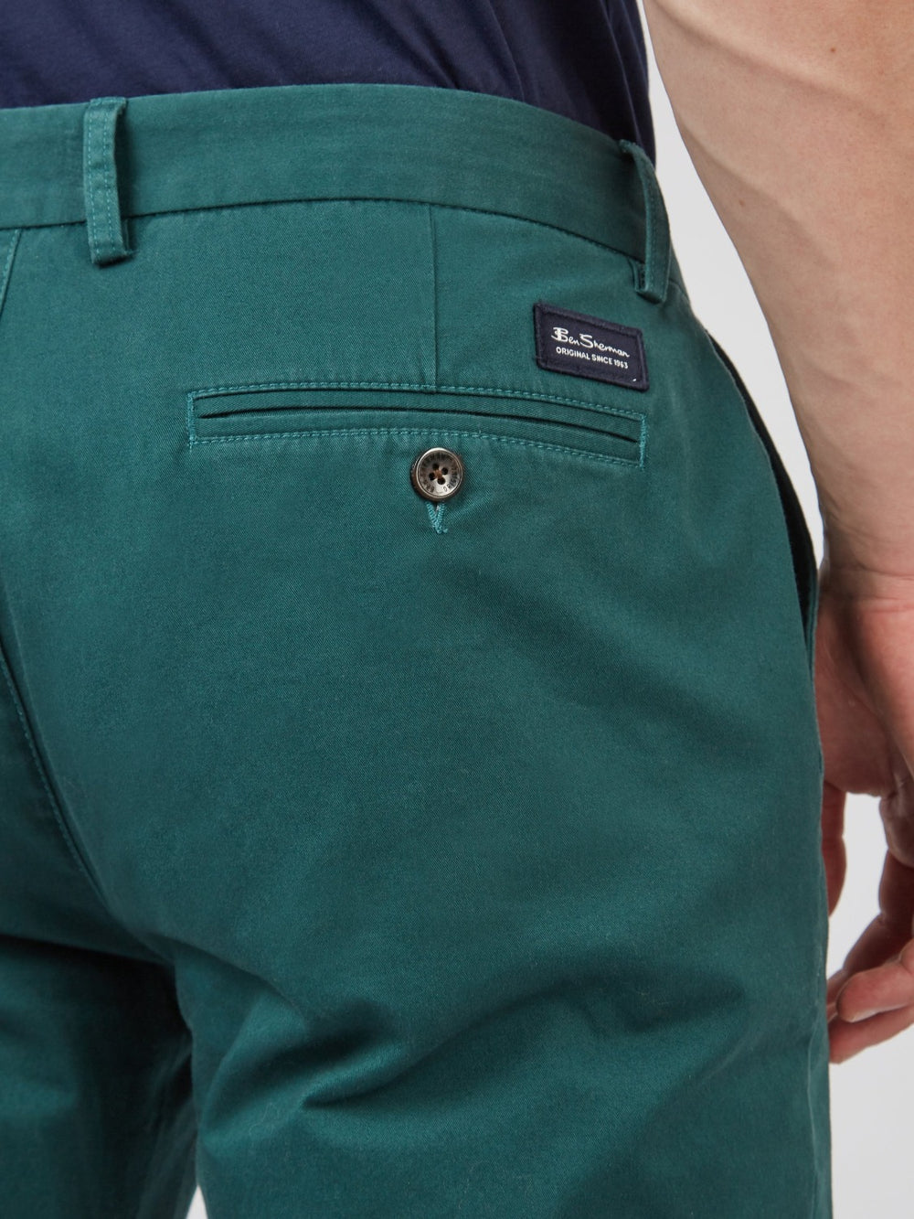 Ben Sherman Signature Slim Stretch Chino Pants Green | ZAHOW-2607