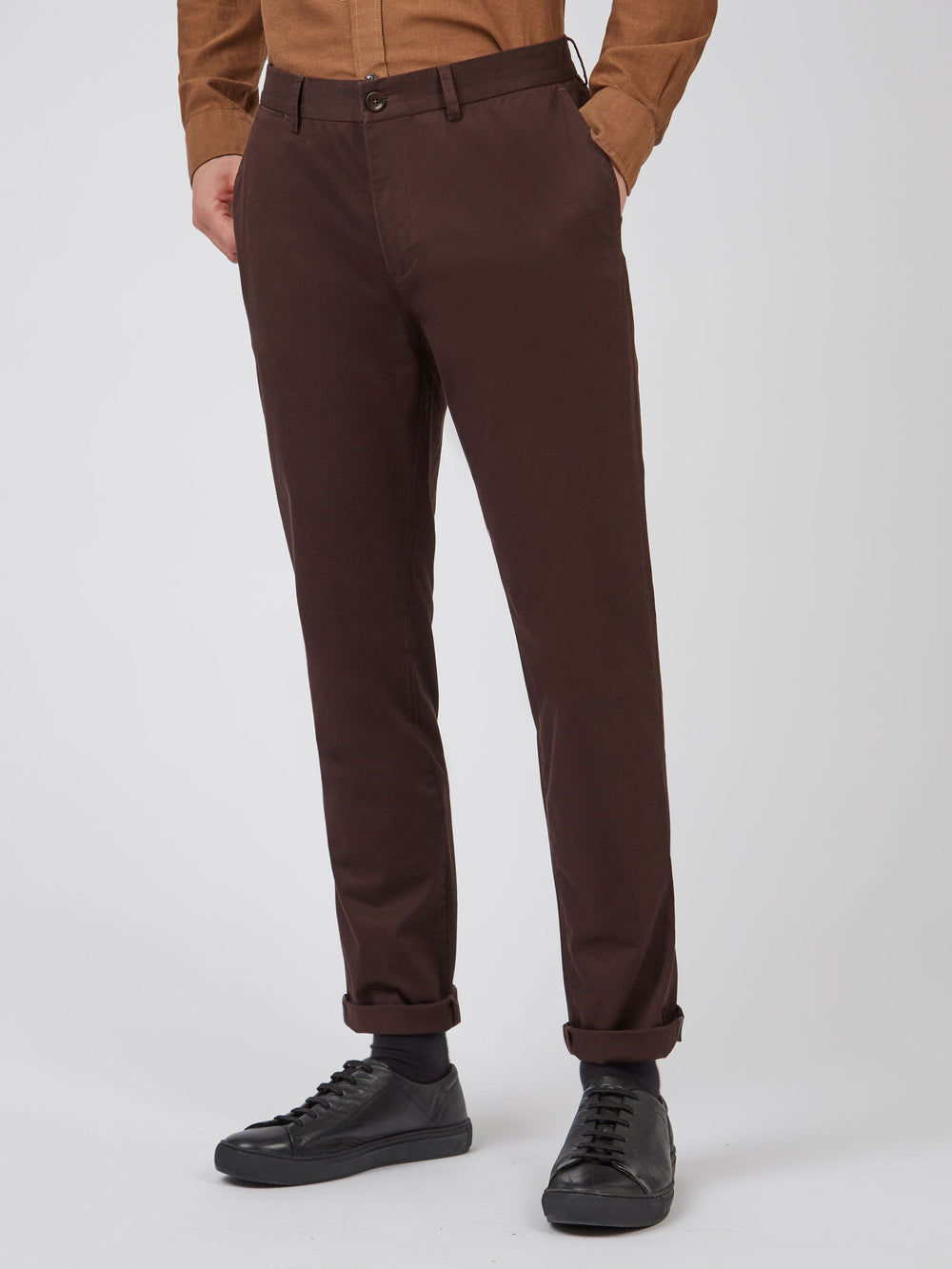 Ben Sherman Signature Slim Stretch Chino Pants Red | NEQRK-6957