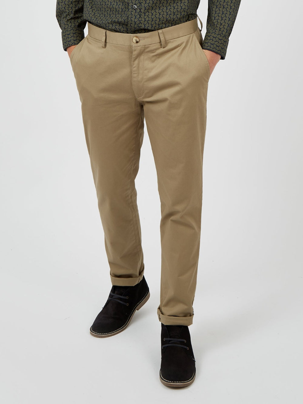 Ben Sherman Signature Slim Stretch Chino Pants Grey | ZLJHD-1476