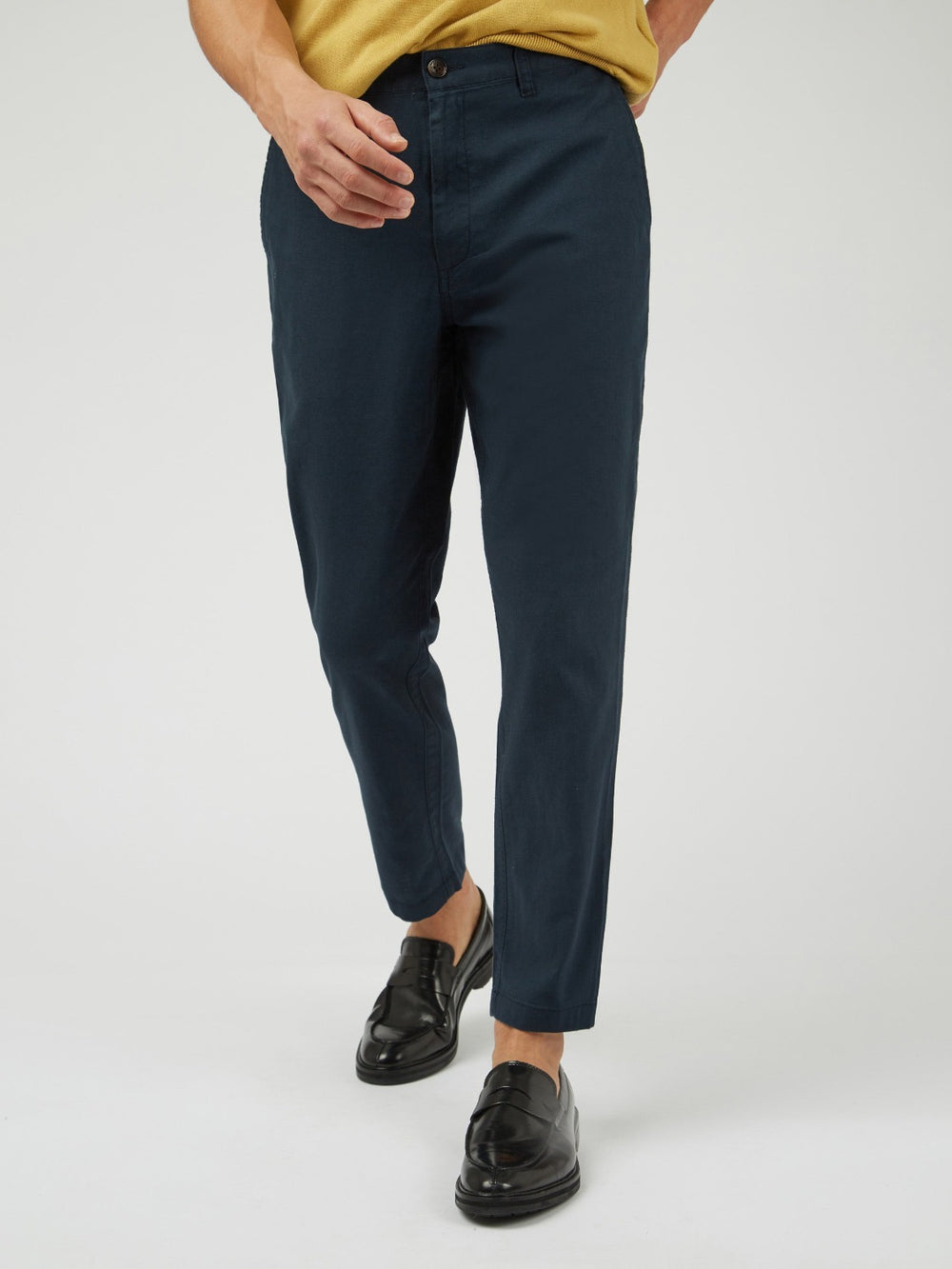 Ben Sherman Signature Slim Taper Linen Pants Green | YTJXG-5382