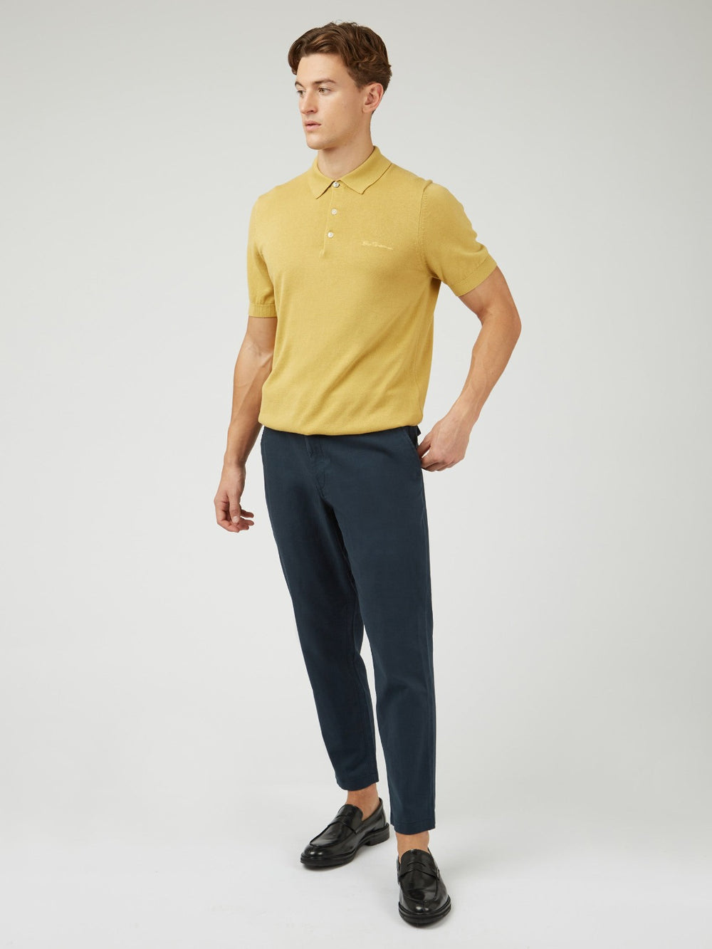 Ben Sherman Signature Slim Taper Linen Pants Green | YTJXG-5382