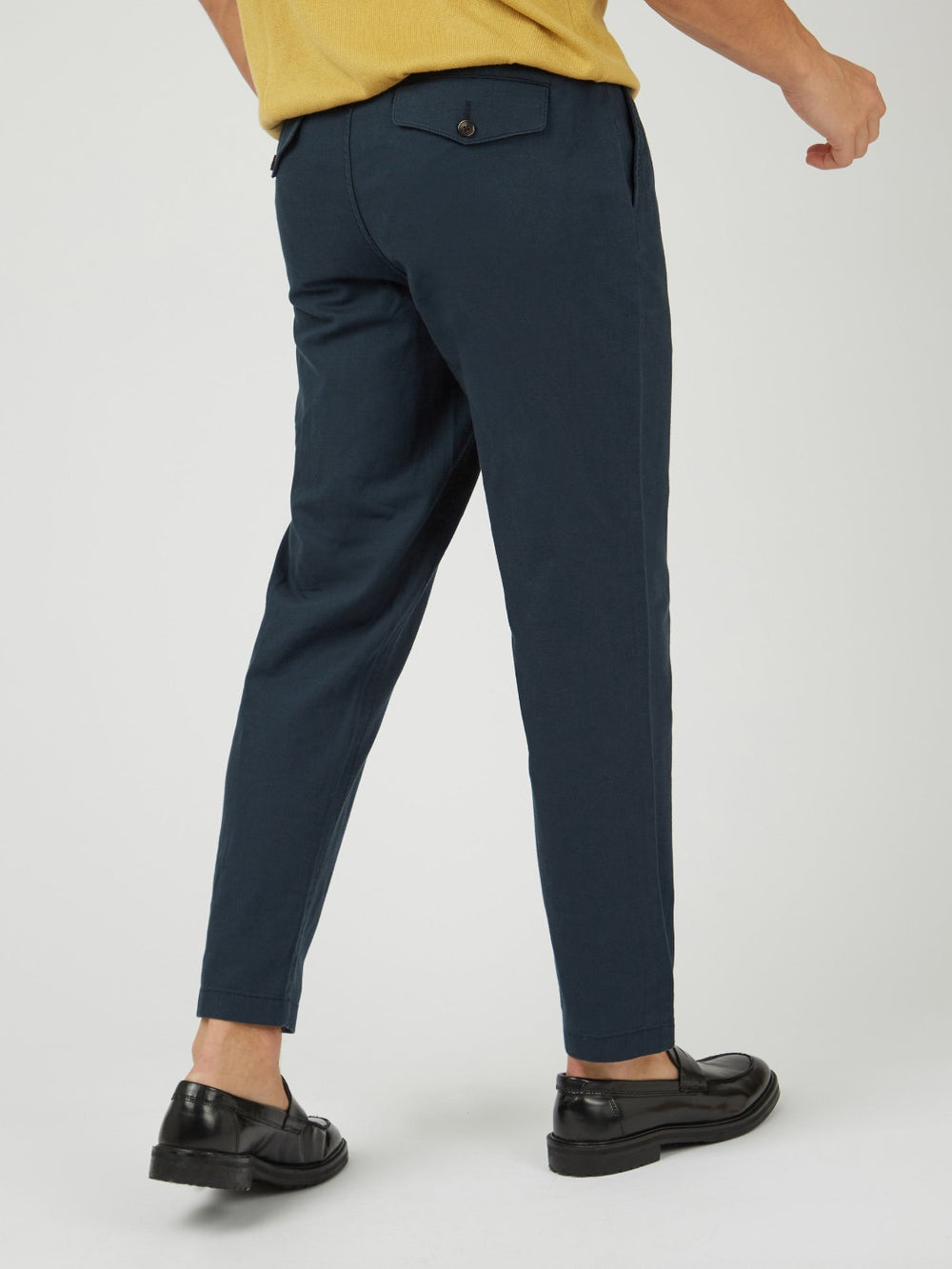 Ben Sherman Signature Slim Taper Linen Pants Green | YTJXG-5382