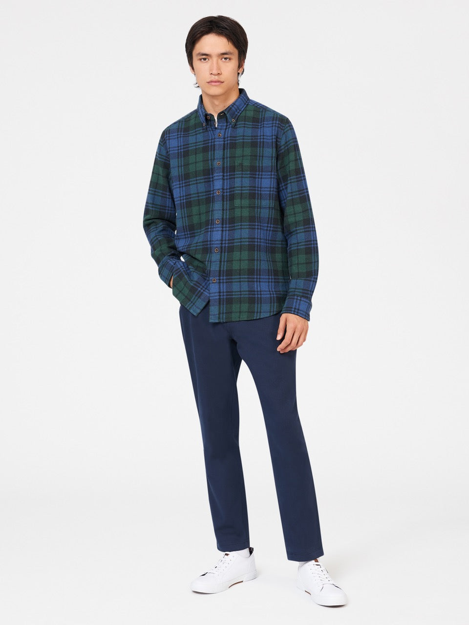 Ben Sherman Signature Tartan Check Shirts Green | OFXBR-9407