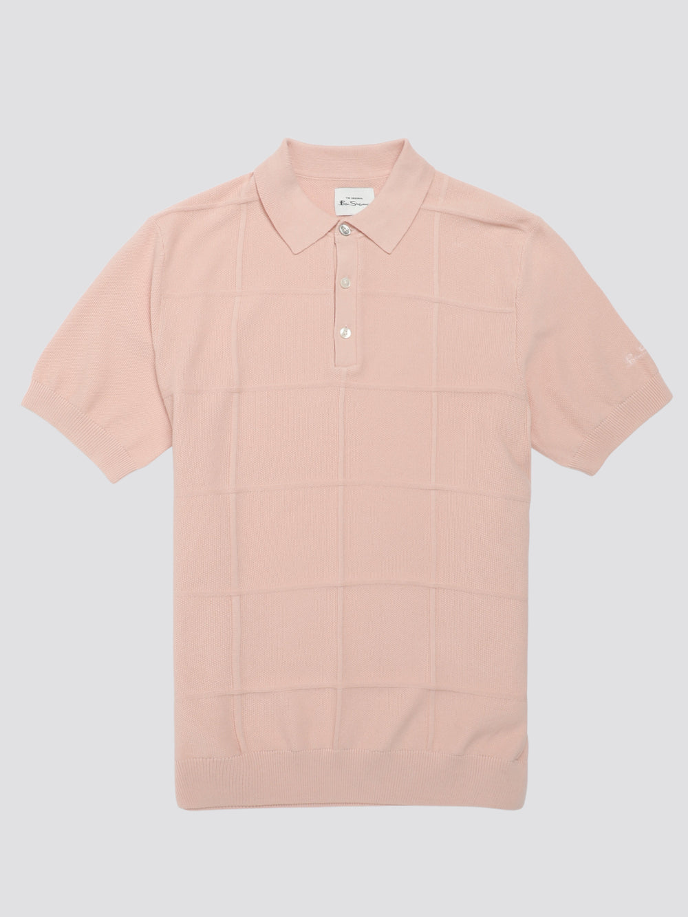 Ben Sherman Signature Textured Polo Knitwear Pink | HQPZT-5791