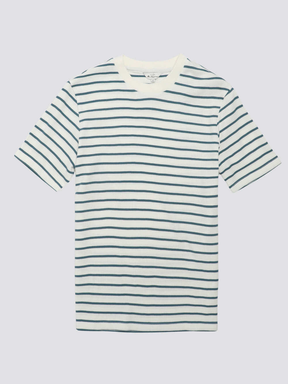 Ben Sherman Signature Waffle Stripe T-Shirt White | NADXO-5780