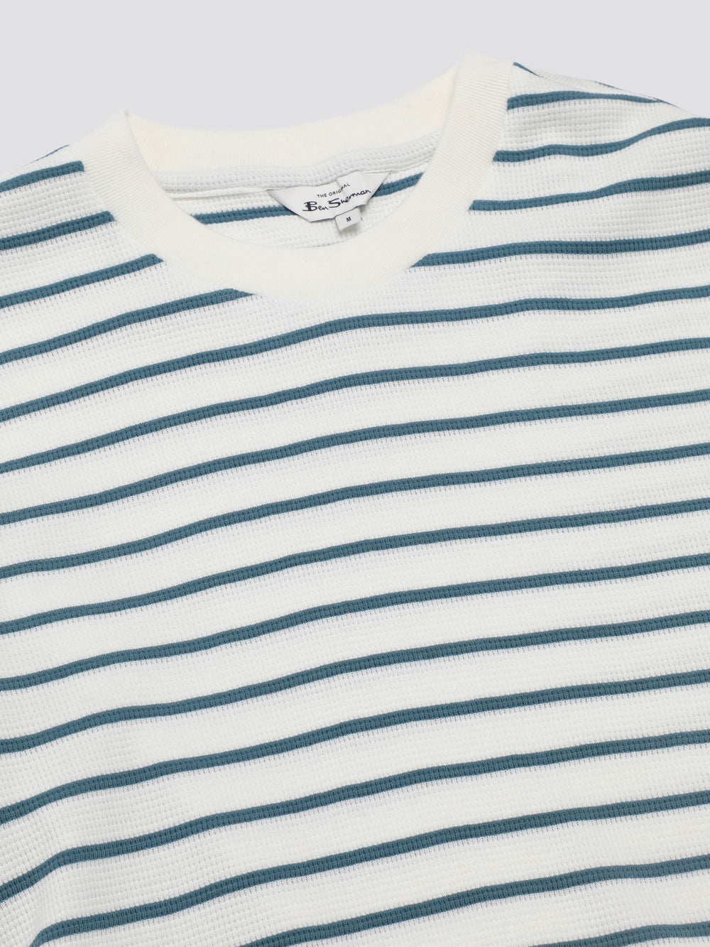 Ben Sherman Signature Waffle Stripe T-Shirt White | NADXO-5780