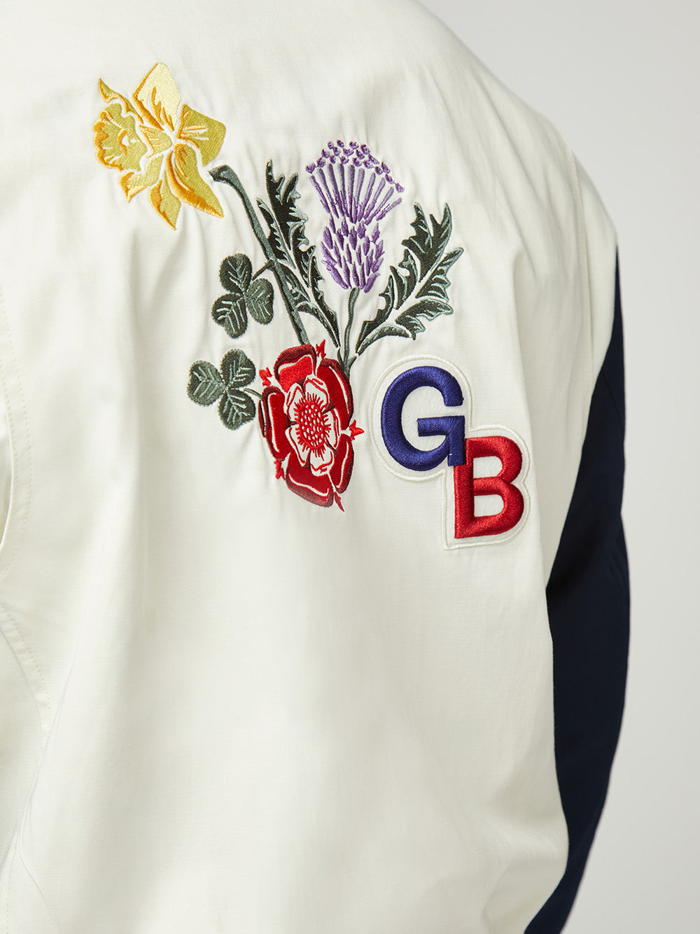 Ben Sherman Team GB Commercial Bomber Jackets White | BECWA-6790