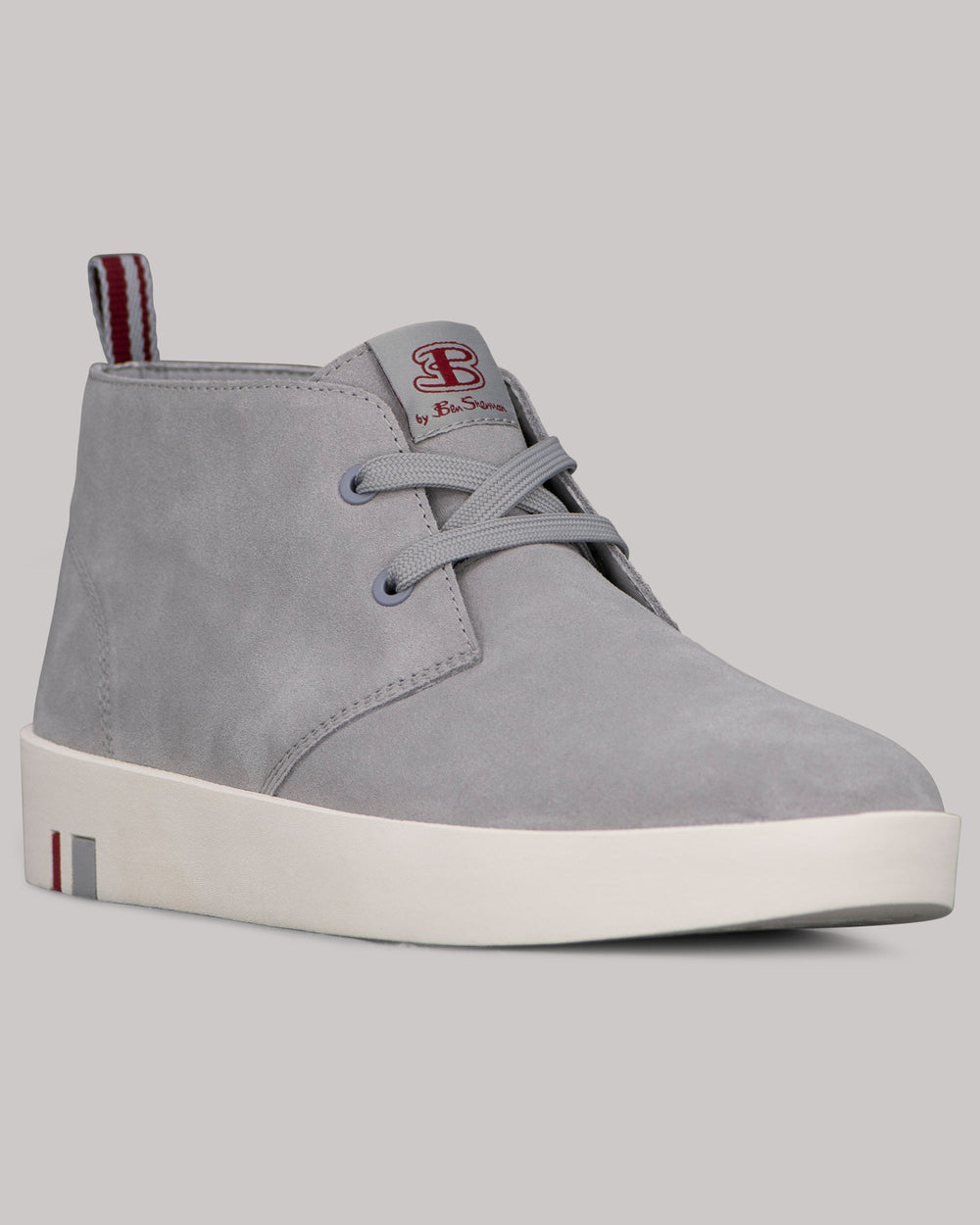 Ben Sherman Thames Chukka Boots White / Red | ENURC-5078