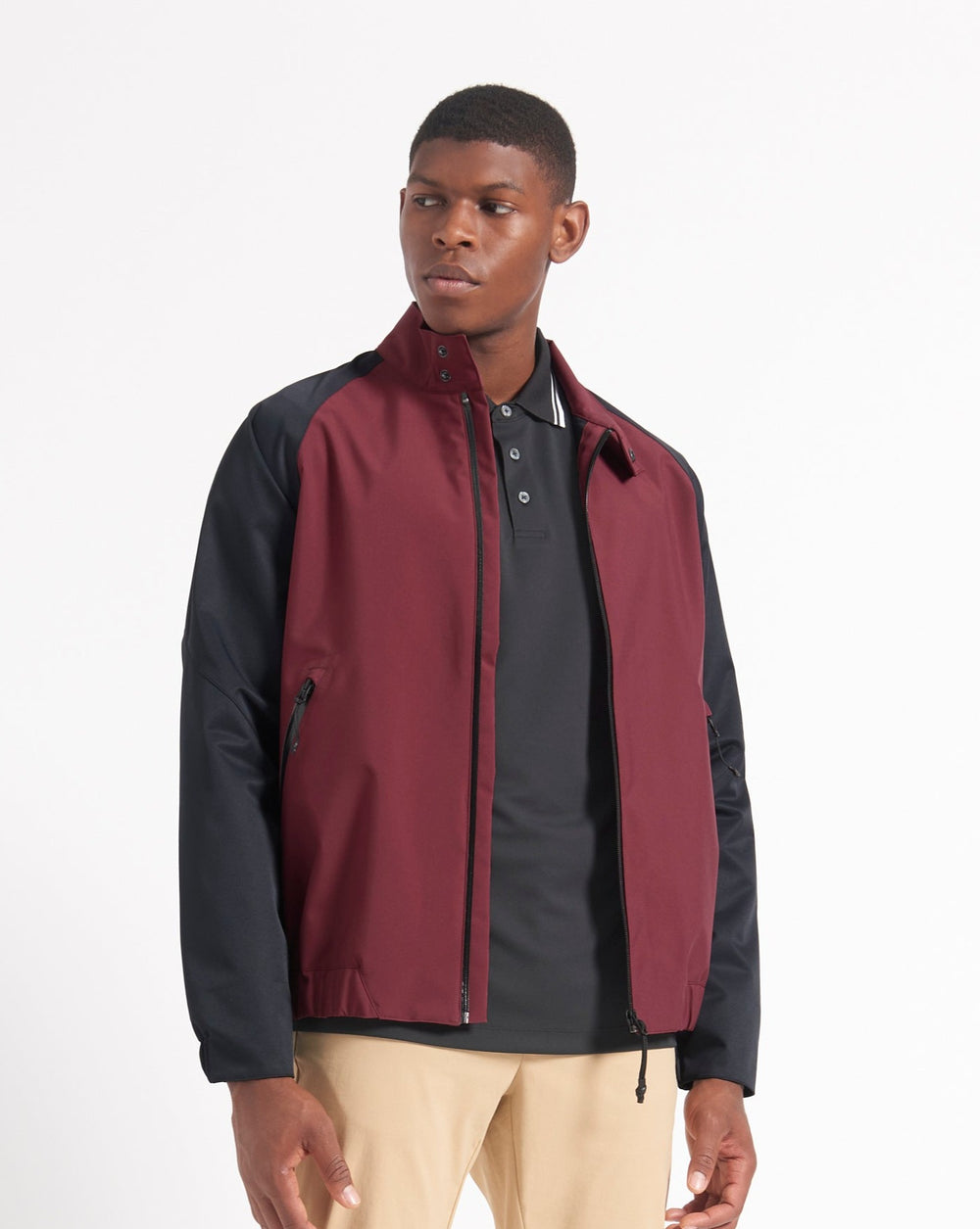 Ben Sherman Waterproof Harrington Jackets Burgundy | PUTLG-2906