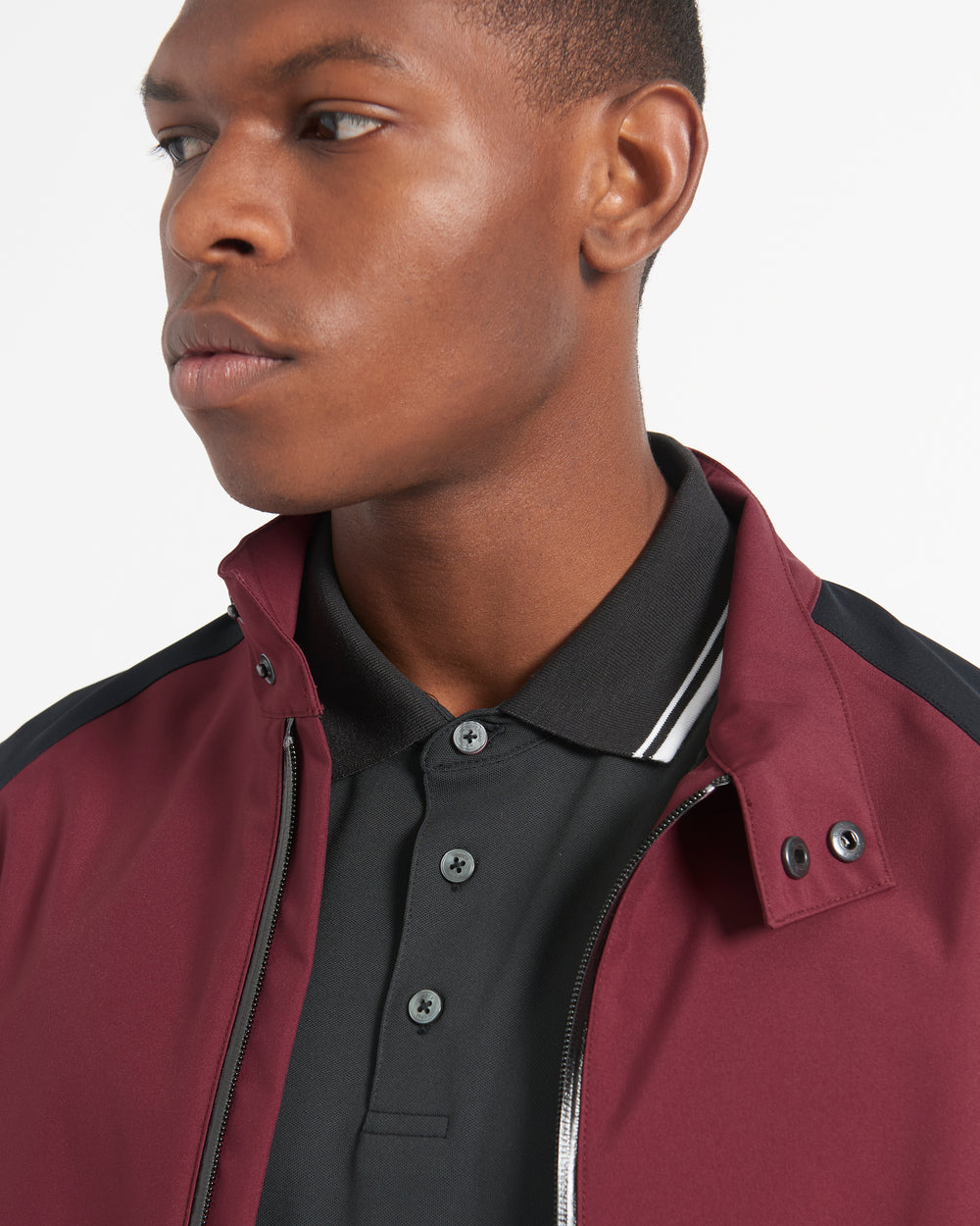 Ben Sherman Waterproof Harrington Jackets Burgundy | PUTLG-2906